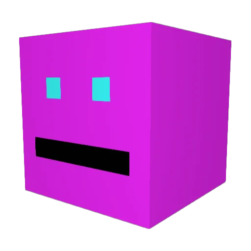 iCheatcode Minecraft avatar head, 3D render