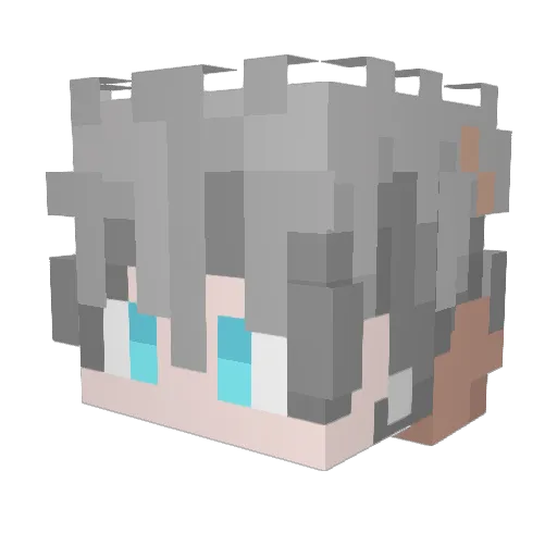 iChedro Minecraft avatar head, 3D render
