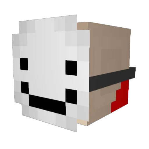 iChingon Minecraft avatar head, 3D render