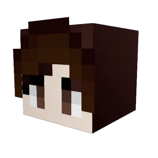 iChinita Minecraft avatar head, 3D render