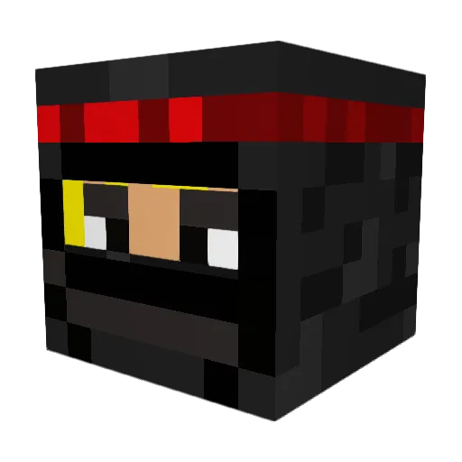 iChugGapples Minecraft avatar head, 3D render