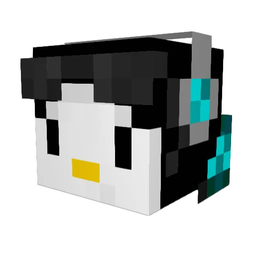 iClimbWall Minecraft avatar head, 3D render