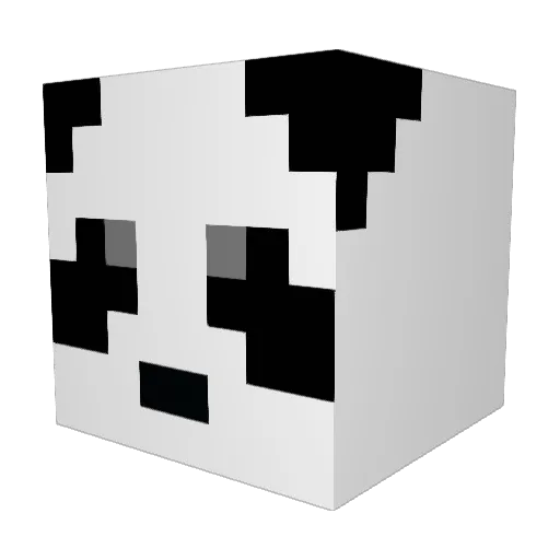iClouts Minecraft avatar head, 3D render