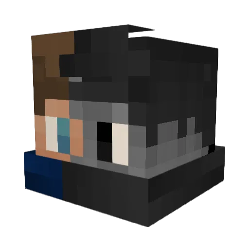 iClumsyYT Minecraft avatar head, 3D render