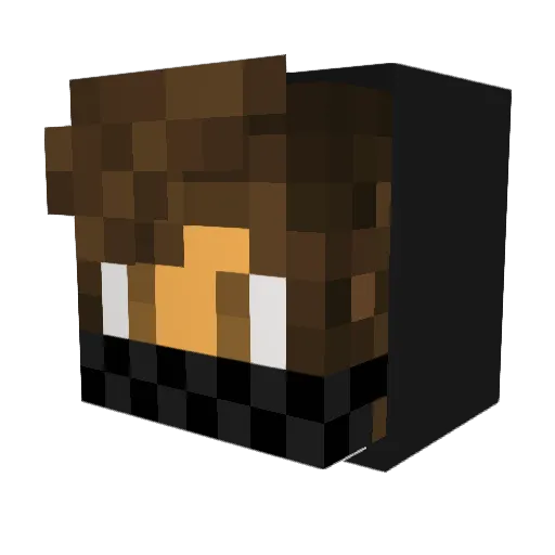 iCombat0 Minecraft avatar head, 3D render