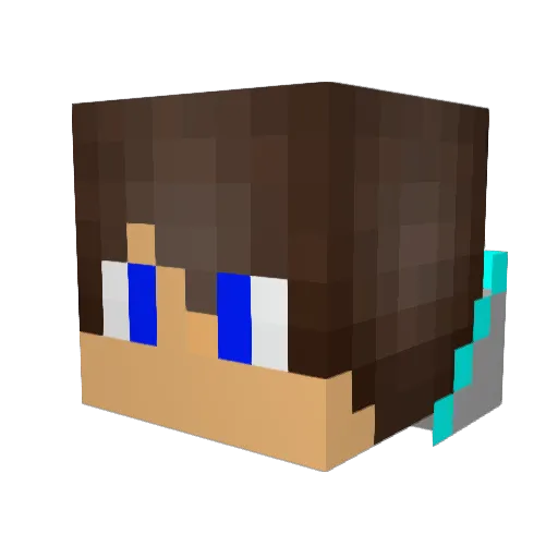 iComfort Minecraft avatar head, 3D render