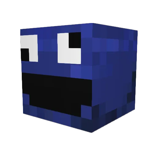 iCookieMonster01 Minecraft avatar head, 3D render