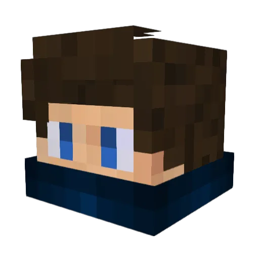 iCoolBears Minecraft avatar head, 3D render