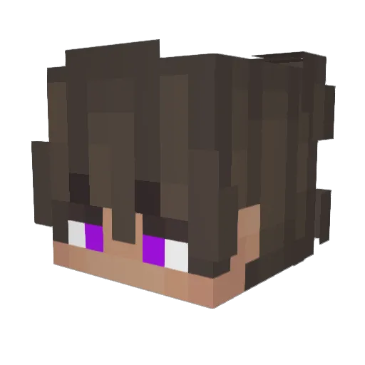iCorzz Minecraft avatar head, 3D render