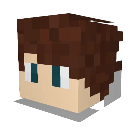 iCriation_PvP Minecraft avatar head, 3D render