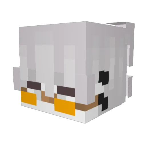 iCrissthian Minecraft avatar head, 3D render