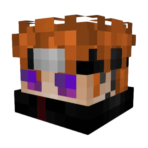 iCrisyMC Minecraft avatar head, 3D render