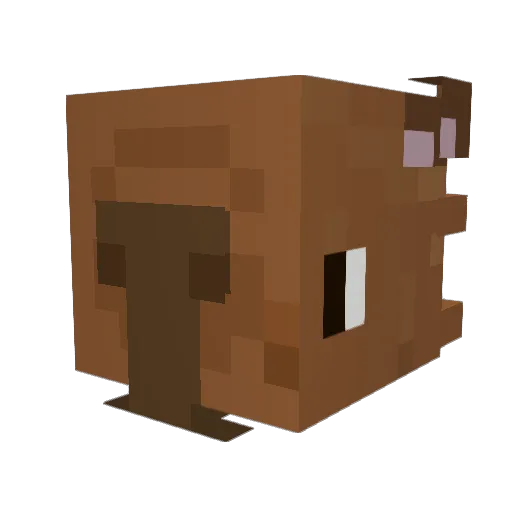 iCrotox Minecraft avatar head, 3D render