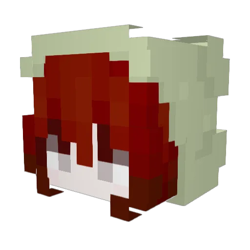 iCrwwwy Minecraft avatar head, 3D render