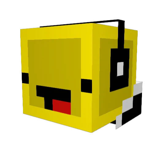 iCrxw05 Minecraft avatar head, 3D render