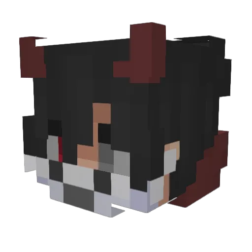 iCyrux Minecraft avatar head, 3D render