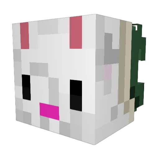 iCzarm Minecraft avatar head, 3D render