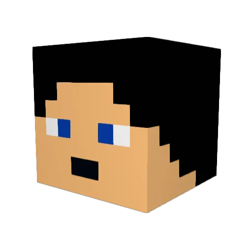 iD0wN Minecraft avatar head, 3D render
