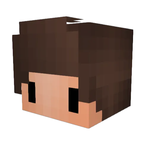 iD3rk Minecraft avatar head, 3D render