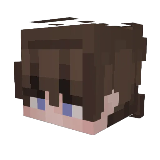 iD7MEYx Minecraft avatar head, 3D render