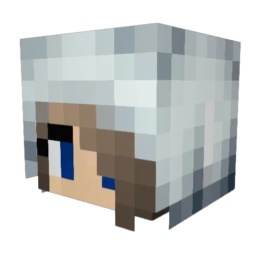 iDaenerys Minecraft avatar head, 3D render