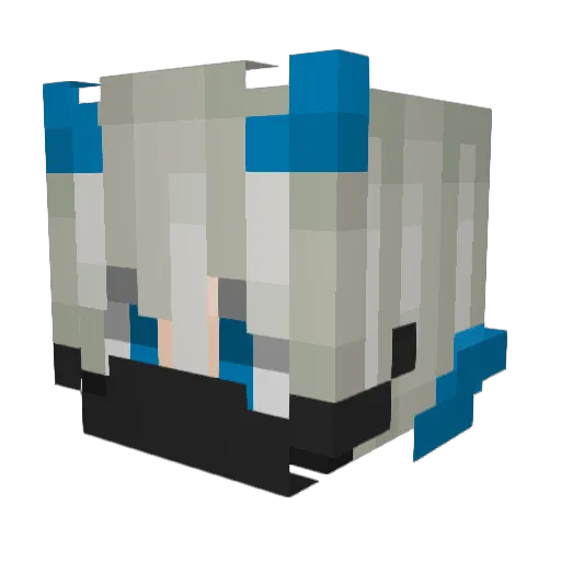 iDamianeee Minecraft avatar head, 3D render