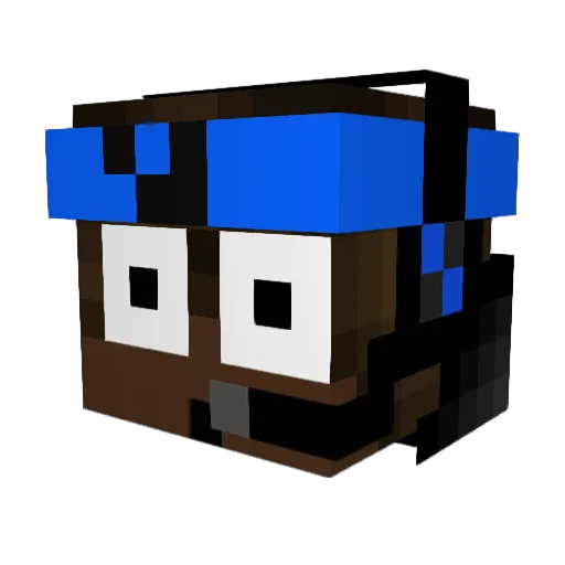 iDan_ Minecraft avatar head, 3D render