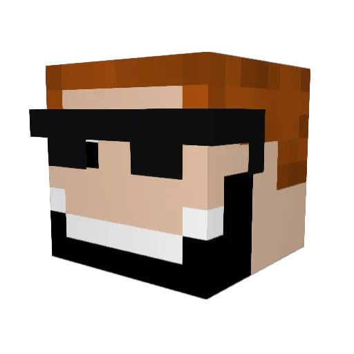 iDanial_ Minecraft avatar head, 3D render