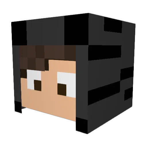 iDatW0mB0PvP Minecraft avatar head, 3D render