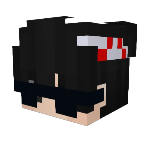 iDavoMC Minecraft avatar head, 3D render