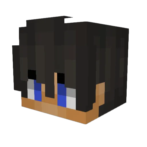 iDeaddy Minecraft avatar head, 3D render