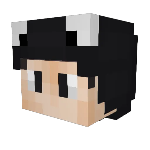 iDeedzy Minecraft avatar head, 3D render