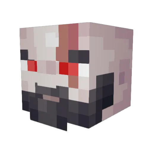 iDeiser Minecraft avatar head, 3D render