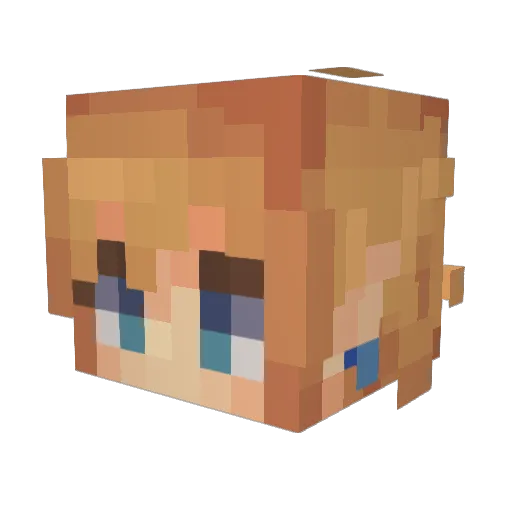 iDemibro Minecraft avatar head, 3D render