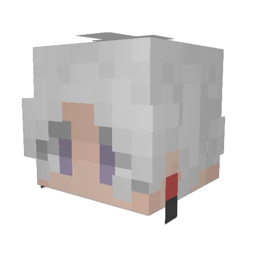 iDeoxy Minecraft avatar head, 3D render