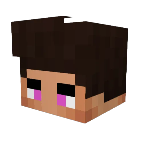 iDesiqN Minecraft avatar head, 3D render