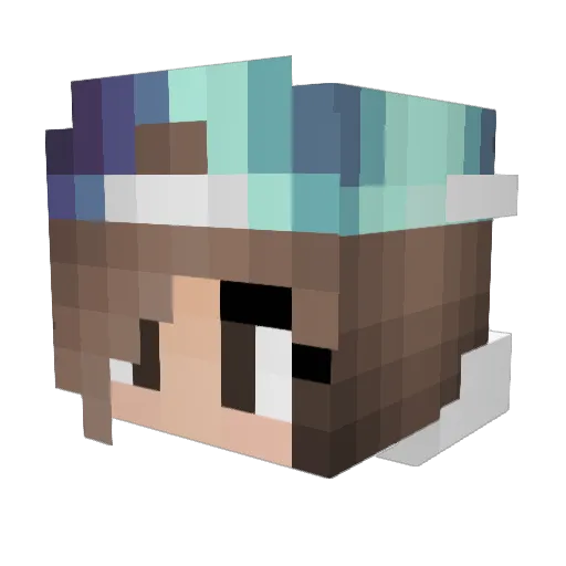 iDgDelGucci Minecraft avatar head, 3D render