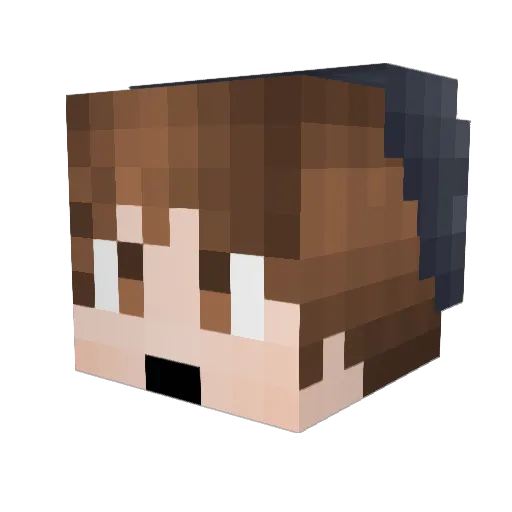 iDhoom Minecraft avatar head, 3D render