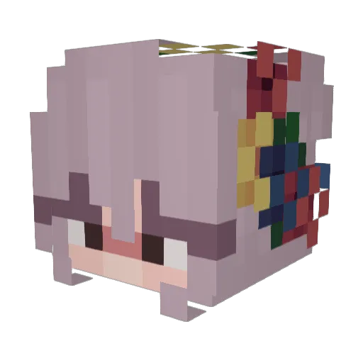 iDilara Minecraft avatar head, 3D render
