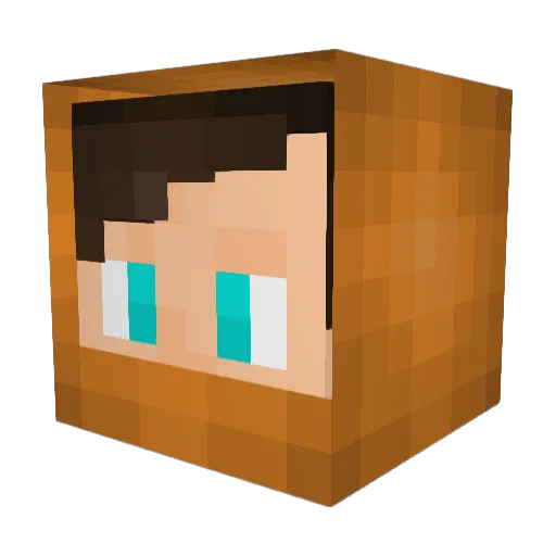 iDizZ Minecraft avatar head, 3D render