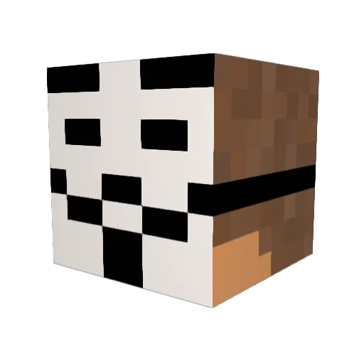 iDoNeverForget Minecraft avatar head, 3D render