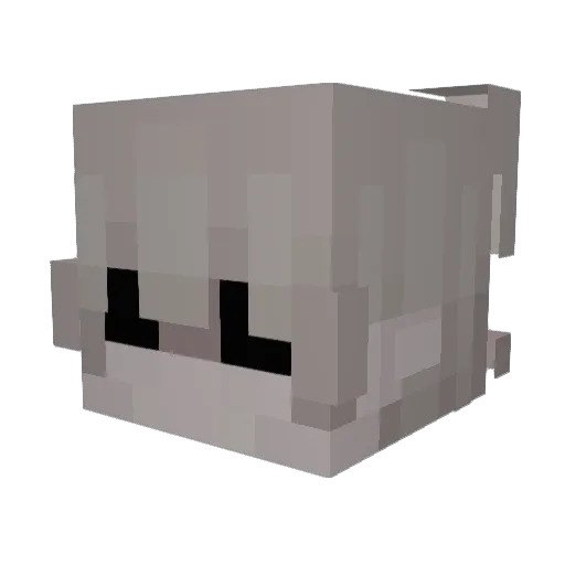 iDoix Minecraft avatar head, 3D render