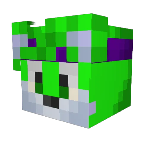 iDoke_ Minecraft avatar head, 3D render