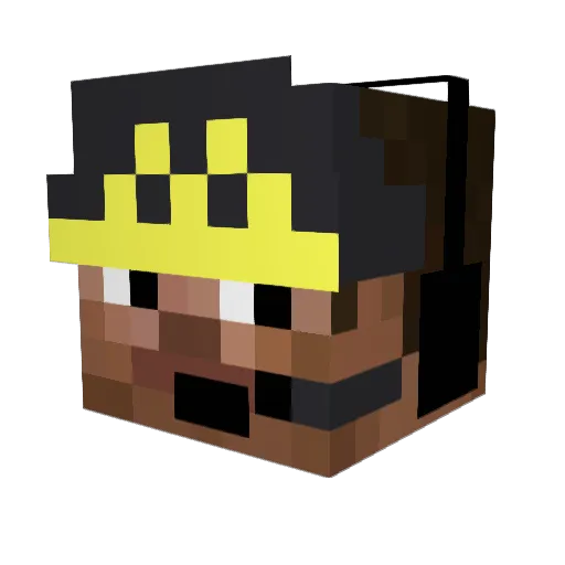 iDoz1 Minecraft avatar head, 3D render