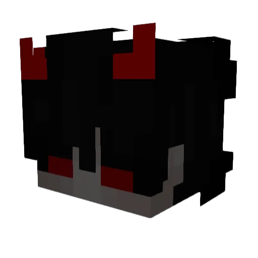 iDraKz Minecraft avatar head, 3D render