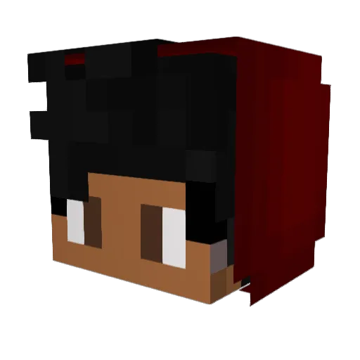 iDragzX Minecraft avatar head, 3D render