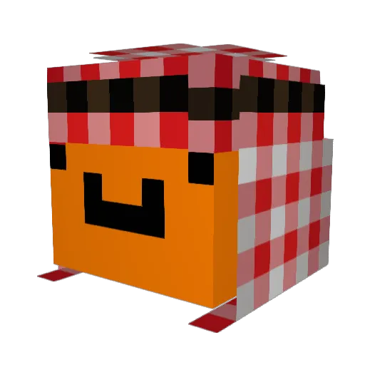 iDramco Minecraft avatar head, 3D render