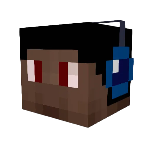 iDreadd Minecraft avatar head, 3D render