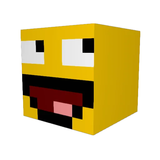 iDriller Minecraft avatar head, 3D render