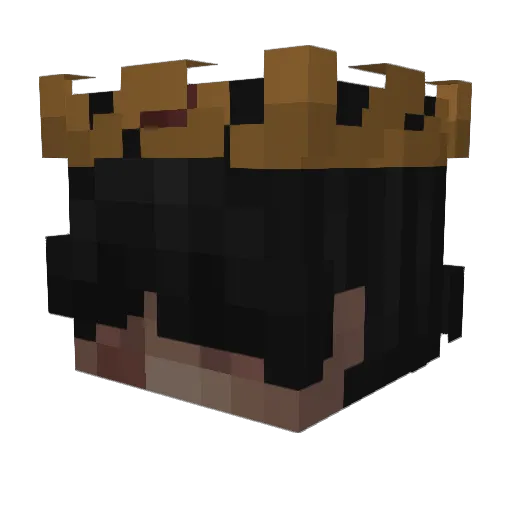 iDryzz Minecraft avatar head, 3D render